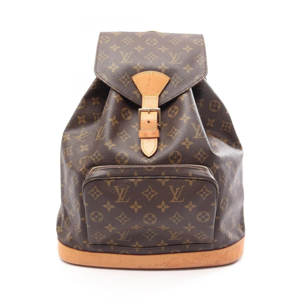 LOUIS VUITTON Brown Monogram Leather Backpack - Picture 1 of 14